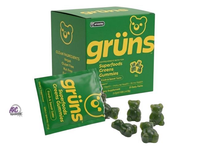 Lot 56-406565 - New - 30 Pack Gruns Superfoods Greens Gummies