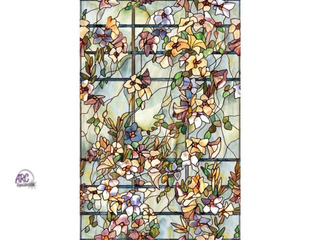 Lot 56-255723 - NEW Artscape 24 in. x 36 in. Trellis Decorative Window Film