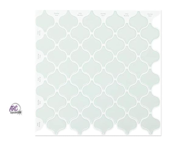 Lot 56-254423 - NEW DAMAGE BOX 10 in. x10 in. Vinyl Backsplash Tile for Kitchen Peel and Stick Wall Tile Stick on Ti...