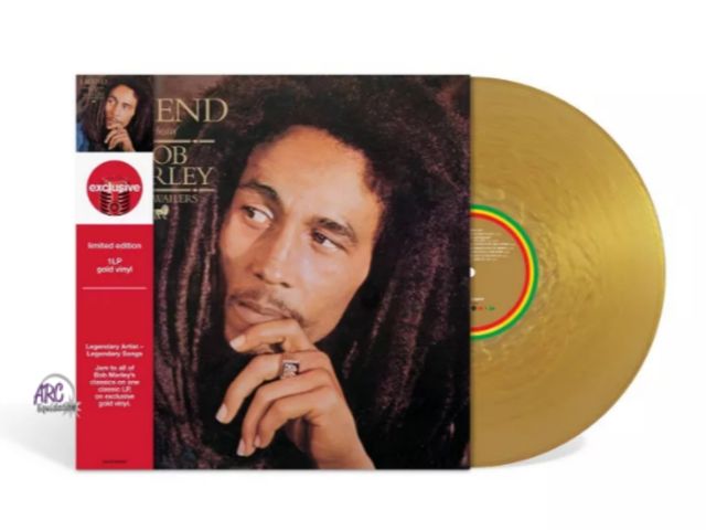 Lot 56-503434 - NEW-COVER SLIGHTLY BENT-SLIGHTLY WARPED RECORD ON OUTSIDE-The best of bob marley gold vinyl