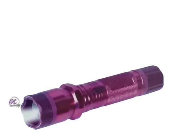 Lot 56-318530 - New. New, 1101 Type Light Flashlight and Stun Gun Purple, Rechargeable comes with charger