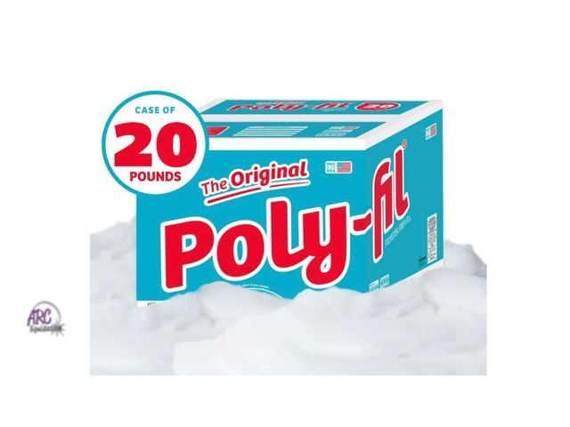 Lot 56-155850 - New Poly-Fil Polyester Fiberfill Stuffing, 20lb Box, Bulk, by Fairfield