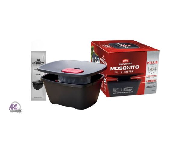 Lot 56-589422 - SLIGHTLY USED- Ortho home defense mosquito kill and prevent box w one refill. 4,300 SQ ft zone