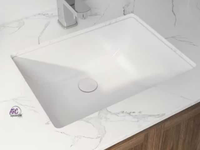Lot 56-612761 - New Opened Box - Denbigh Vitreous China 18 in. x 13 in . Undermount Bathroom Sink in Crisp White wit...