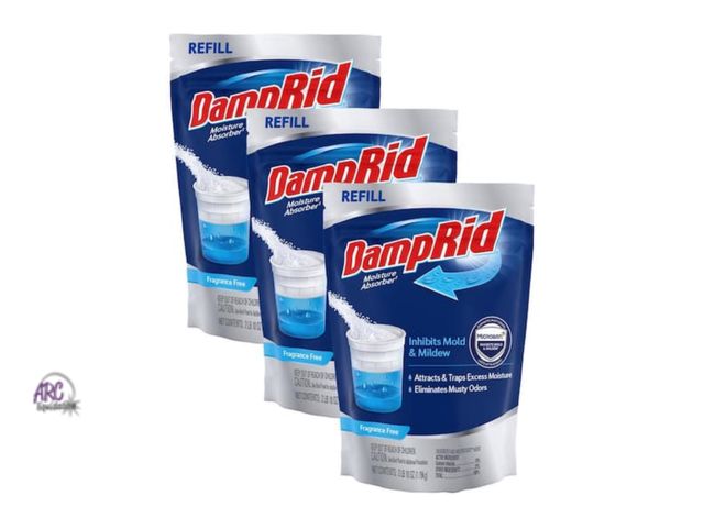 Lot 56-218517 - NEW 30 oz. Fragrance Free Refillable Moisture Absorber (3-Pack)
