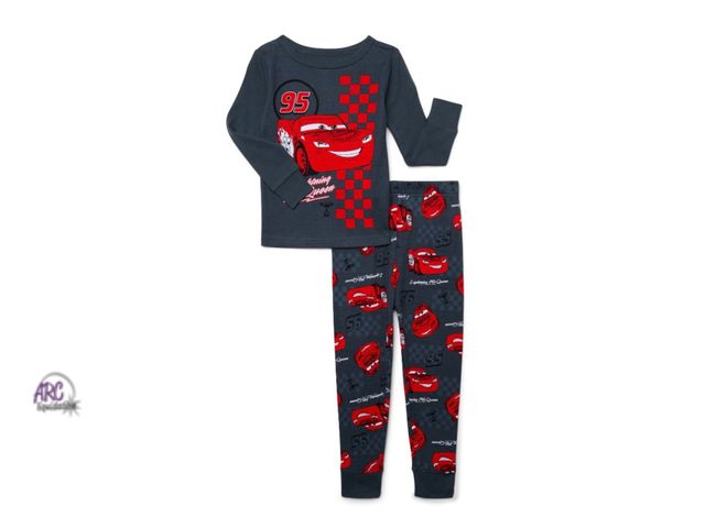 Lot 56-115624 - New Cars Toddler Long Sleeve Top and Pants Pajama Set, 2-Piece, Size 5T
