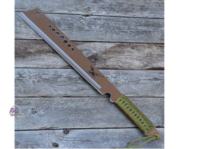 Lot 56-320860 - New Armory Replicas Full Tang Machete Knife -with sheath stainless steel,  Multipurpose Outdoor Camp...