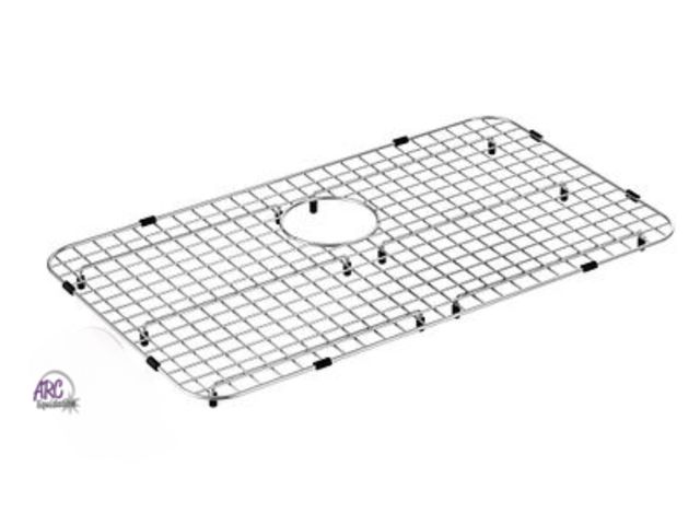 Lot 56-501699 - NEW-Moen Stainless Steel Rear Drain Bottom Sink Grid Accessory 28" X 16"