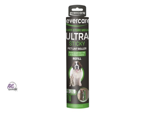 Lot 56-277411 - NEW Evercare Mega Lint Roller Refill - 75 Tear Sheets
