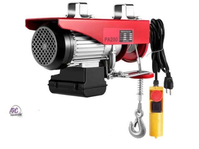 Lot 56-758050 - New Electric Hoist, 440lbs Electric Winch, Electric Lift, 110V Electric Hoist with Remote Control