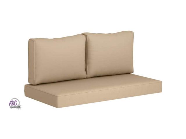 Lot 56-642965 - New Opened Box - Outsunny 26 in. x 4.9 in. Replacement Outdoor Loveseat Cushions 2 Seater with Remov...