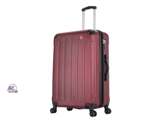 Lot 56-160151 - New DUKAP Hardshell 22 x 11.5 x 30.4 Polycarbonate Spinner Suitcase - Wine (Minor Scuff Marks See in...