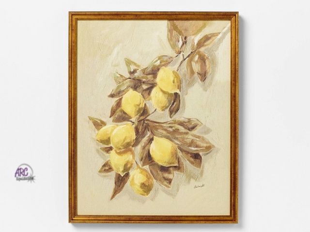 Lot 56-816926 - New - Threshold 16x20 Lemons Vintage Framed Wall Art