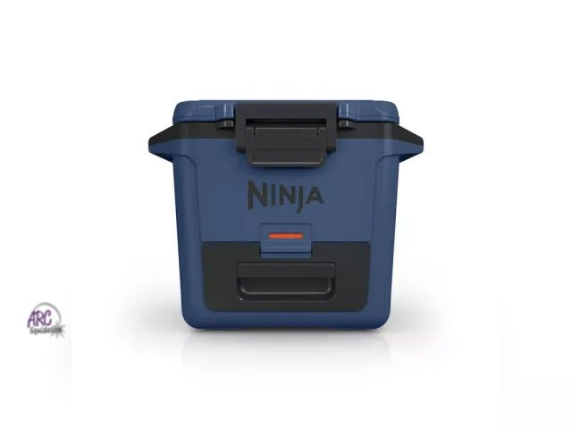Lot 56-725316 - New Ninja FrostVault 30qt Hard Sided Cooler with Dry Zone - Lakeshore Blue