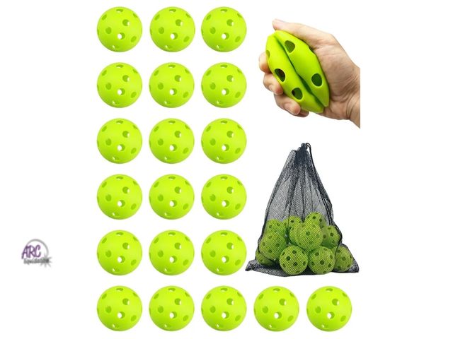 Lot 56-369598 - New,No Box,20 Pack Plastic Practice Balls for Baseball &amp; Softball - Soft Ball for Baseballs Hitt...