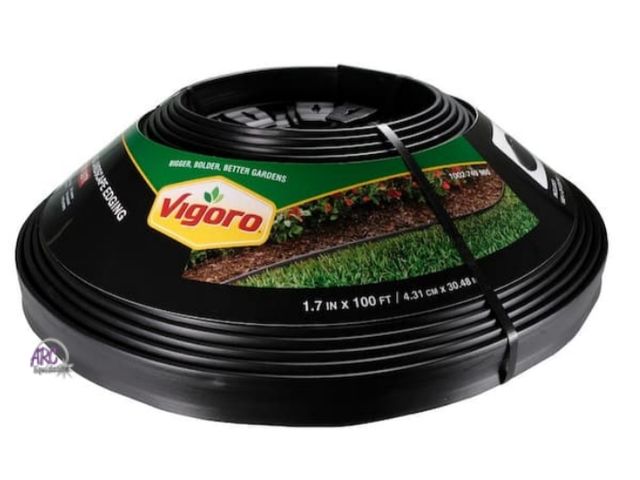 Lot 56-506165 - NEW-VIGORO 100 ft. Heavy-Duty No-Dig Plastic Landscape Edging