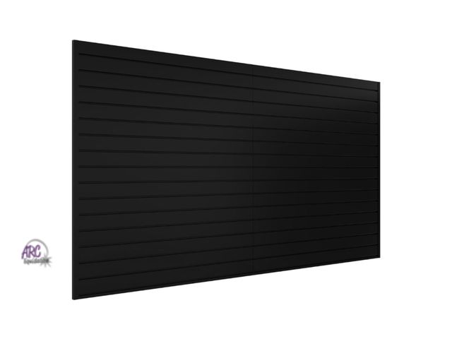 Lot 56-663040 - New - Slatwall Panel 8 FT x 4 FT, Interlocking Slat Wall Paneling, Wall Mounted PVC Wallpanel, Suita...