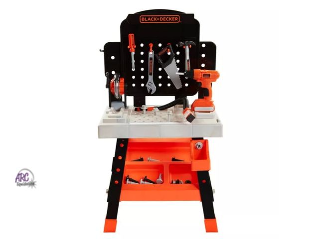 Lot 56-726030 - New BLACK+DECKER Ready to Build Workbench. With realistic lights and sounds