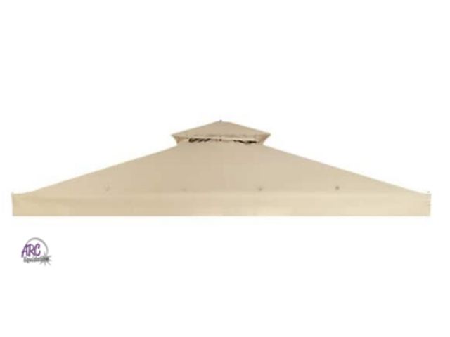 Lot 56-505365 - NEW-RipLock 500 Beige Replacement Canopy for 10 ft. x 10 ft. Arrow Gazebo