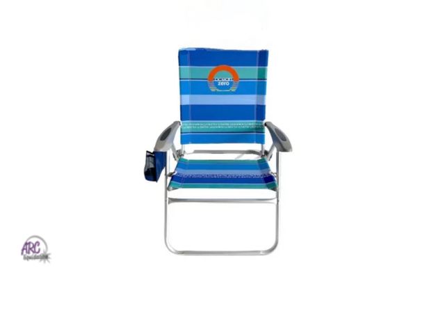 Lot 56-471612 - NEW-MISSING CANOPY- Ocean Zero Sun Block Chair Blue