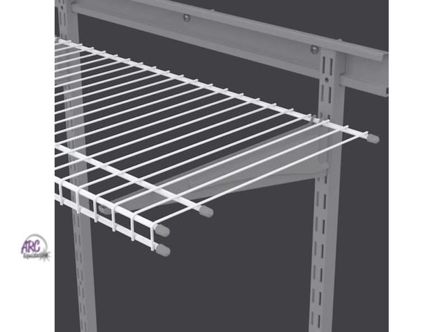 Lot 56-631963 - New Opened Box - Lot of 5 ClosetMaid SuperSlide 48 in. L x 12 in. D White Wire Closet Shelves