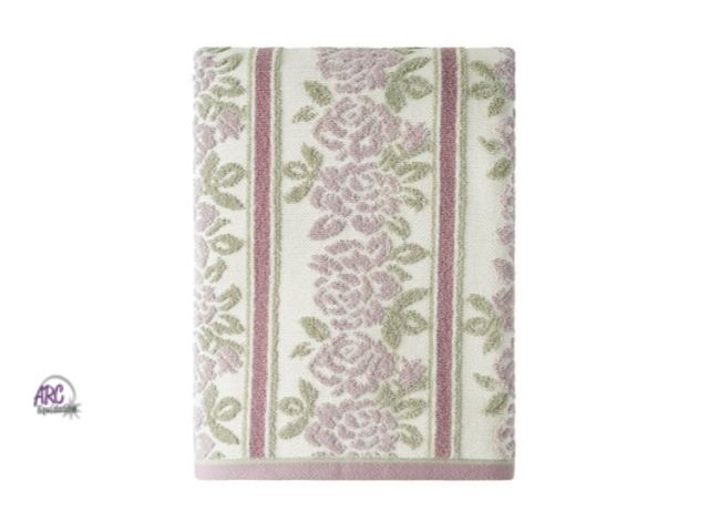 Lot 56-501824 - NEW-Beautiful brand floral bath towel-56"x30"
