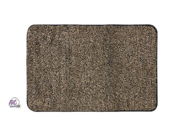 Lot 56-591133 - NEW-24" x 36" Kirkton house fabric floor mat-tan/gray/black