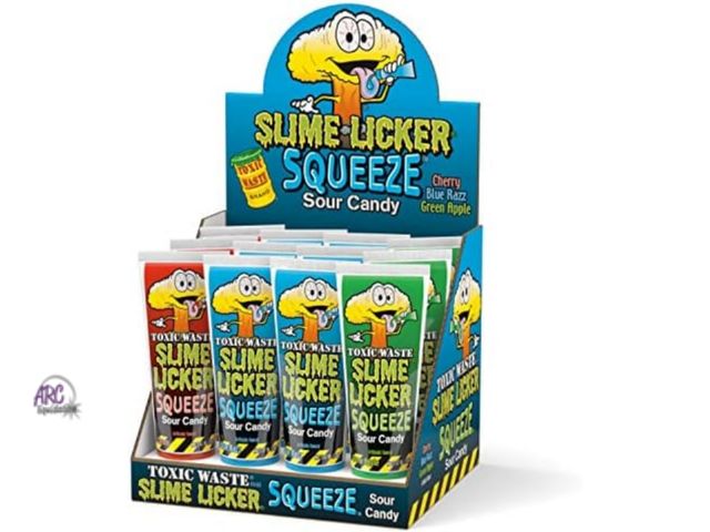 Lot 56-853112 - New - Toxic Waste Slime Licker Squeeze Sour Candy