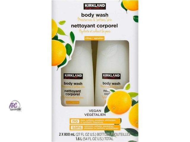 Lot 56-319850 - New,out of box, Kirkland Signature Liquid Body Wash Citrus 27 Fluid Ounce (Pack of 2)