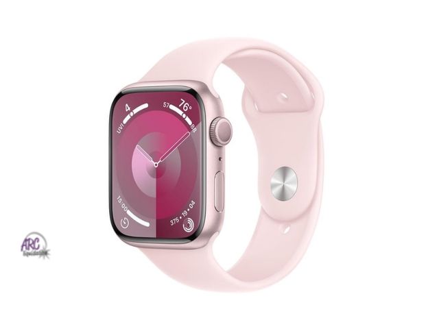 Lot 56-787664 - Activation locked. FOR PARTS OR REPAIR Apple Watch Series 9 (GPS) 41mm Pink Aluminum Case with Light...