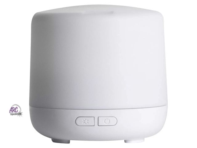 Lot 56-476712 - NEW-TESTED-Ultrasonic Oil Diffuser White Made By Design™ Soft light 120 mL w/ 4 oz Diffuser