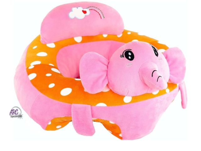 Lot 56-144164 - New Baby-sit-me-up-Floor-seat Learn Support Seat Pillow Portable Bouncy 4-16 Months Toddler (Pink El...