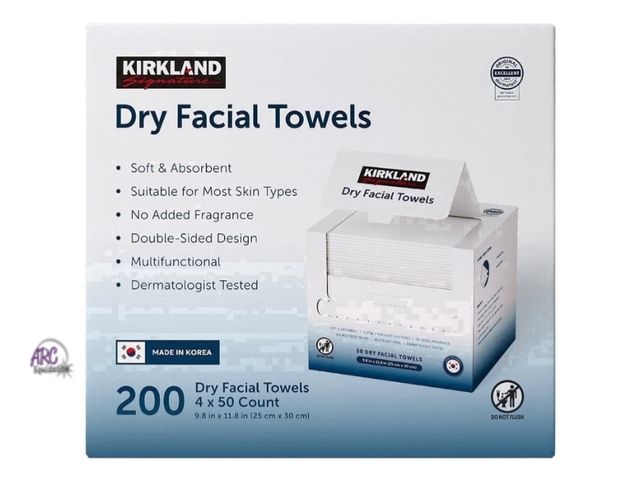 Lot 56-515365 - MISSING ONE BOX-150 count Kirkland Signature Daily Dry Facial Towels