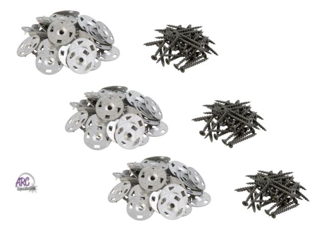 Lot 56-779864 - New 120 washers and screws. Durabase Backer Board Screw and Washer Pack (40 Screws x 40 Washer Kit p...