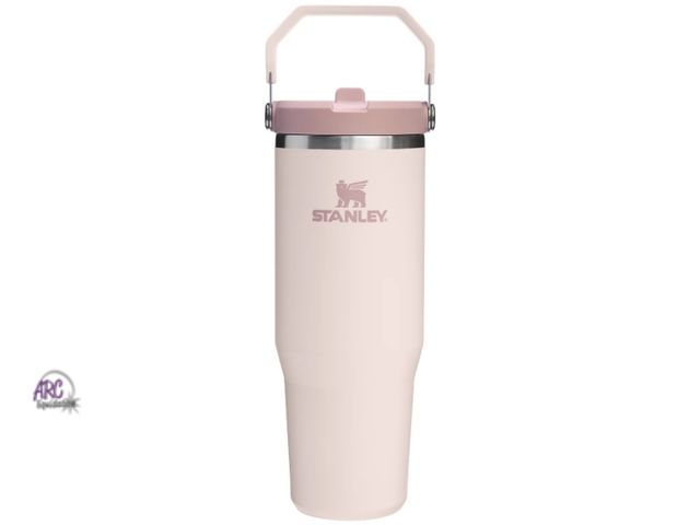 Lot 56-513434 - NEW-Stanley 30 oz the overflow flip straw tumbler light pink