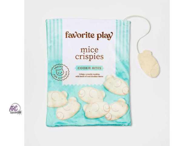 Lot 56-488813 - NEW-Crinkle Hide Bag Favorite Play Mice Cat Toy - Boots &amp; Barkley™ 17"L x 14" W