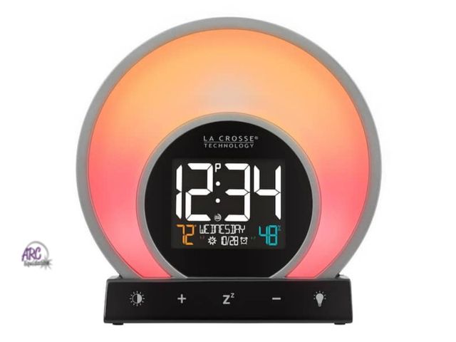 Lot 56-796614 - New Soluna C79141 Mood Light Alarm Clock with Temperature and Humidity