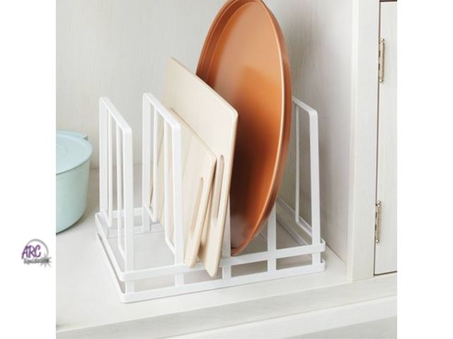 Lot 56-359934 - NEW Wire Storage Pan Organizer White - Brightroom, 10" H x 13" D x 9" W