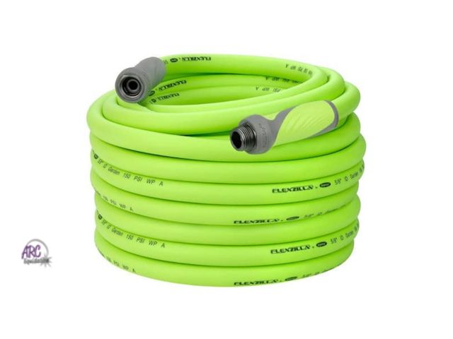 Lot 56-791113 - Used 5/8 in. x 100 ft. ZillaGreen SwivelGrip Garden Hose with 3/4 in. GHT Fittings