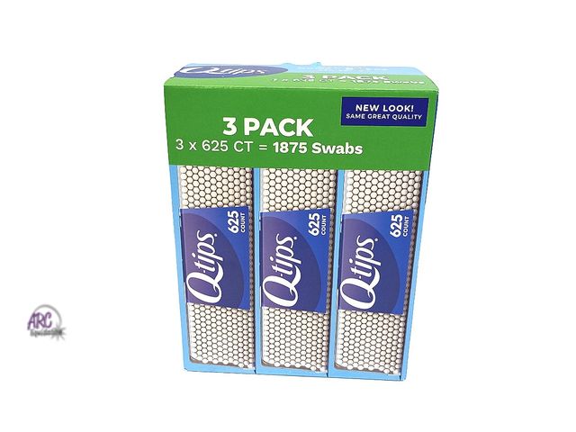 Lot 56-453561 - New Open Box - 1 Pack Opened - Q-tips Cotton Swabs, 1875-count