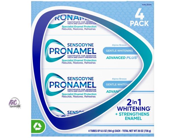Lot 56-362964 - New - open box Sensodyne Pronamel Advanced Plus Toothpaste, Gentle Whitening, 6.5 oz 3 ct