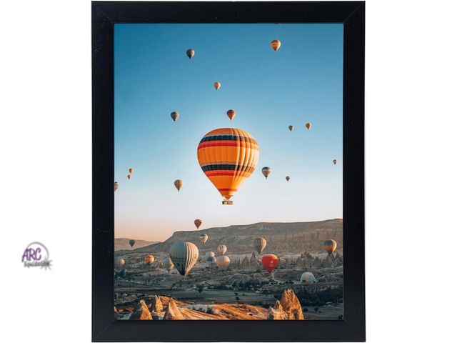 Lot 56-541817 - NEW-16"x19" black picture frame