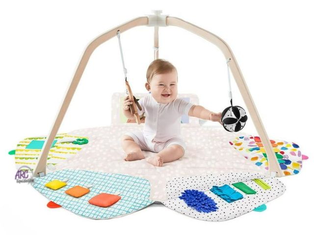 Lot 56-759599 - New in box. Lovevery The Play Gym, Stage-Based Developmental Activity Gym &amp; Play Mat for Baby to...
