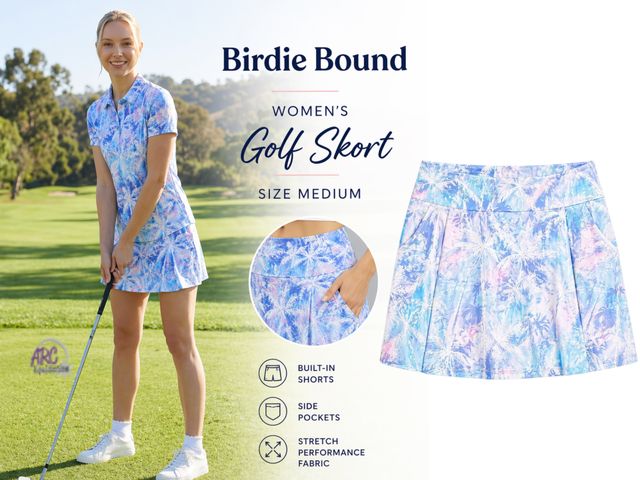 Lot 56-468451 - NEW WITH TAGS Birdie Bound Women's Golf Skort, Size Med