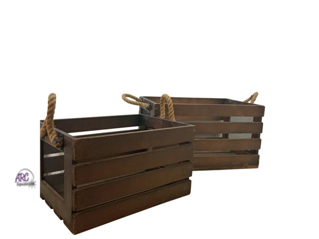 Lot 56-302514 - New, Set of 2, Nesting storage crates*Pink marks on edge*