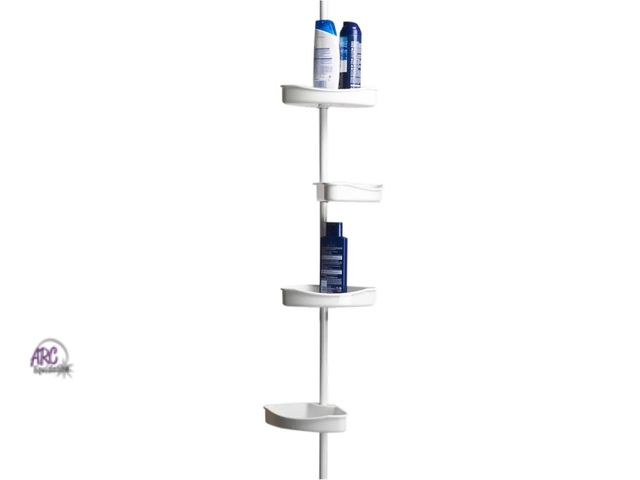 Lot 56-549418 - NEW- Shower Shelf-4 Shelves Plastic (Plastic/Metal)