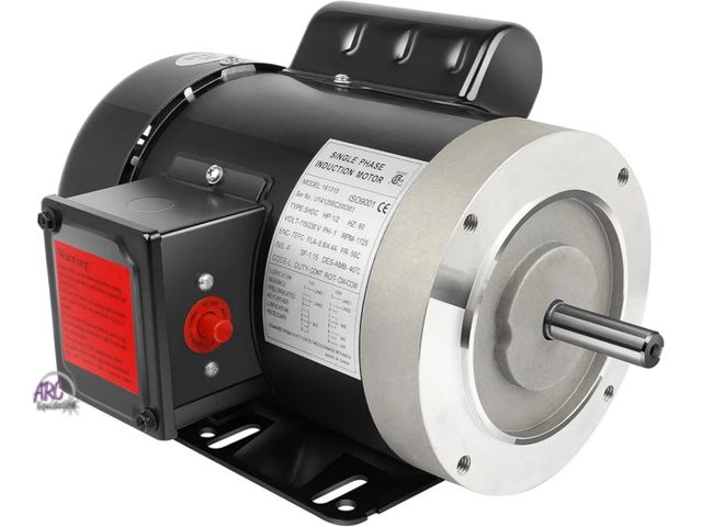 Lot 56-754250 - New in box. 1/2HP Electric Motor 1725RPM General Purpose Single Phase Motor 115/230V 5/8" Shaft Diam...