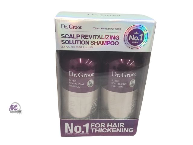 Lot 56-478565 - New Open Box - 2 count  - 23.66oz each - Dr. Groot Scalp Revitalizing Solution Shampoo