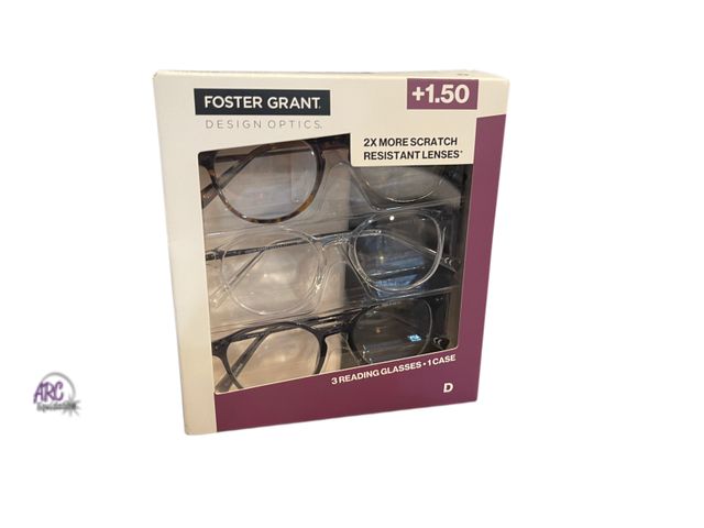 Lot 56-340861 - New Foster Grant Reading glasses 3 pair +1.50