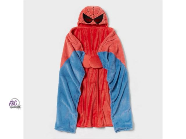 Lot 56-362634 - NEW-Marvel Spider-Man Kids' Hooded Blanket - The Marvel Collection by Pillowfort™